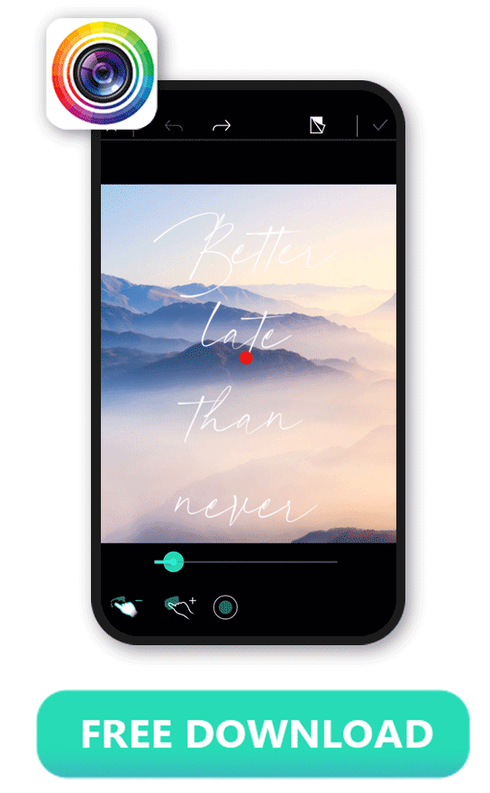 PhotoDirector App - Customizable Text