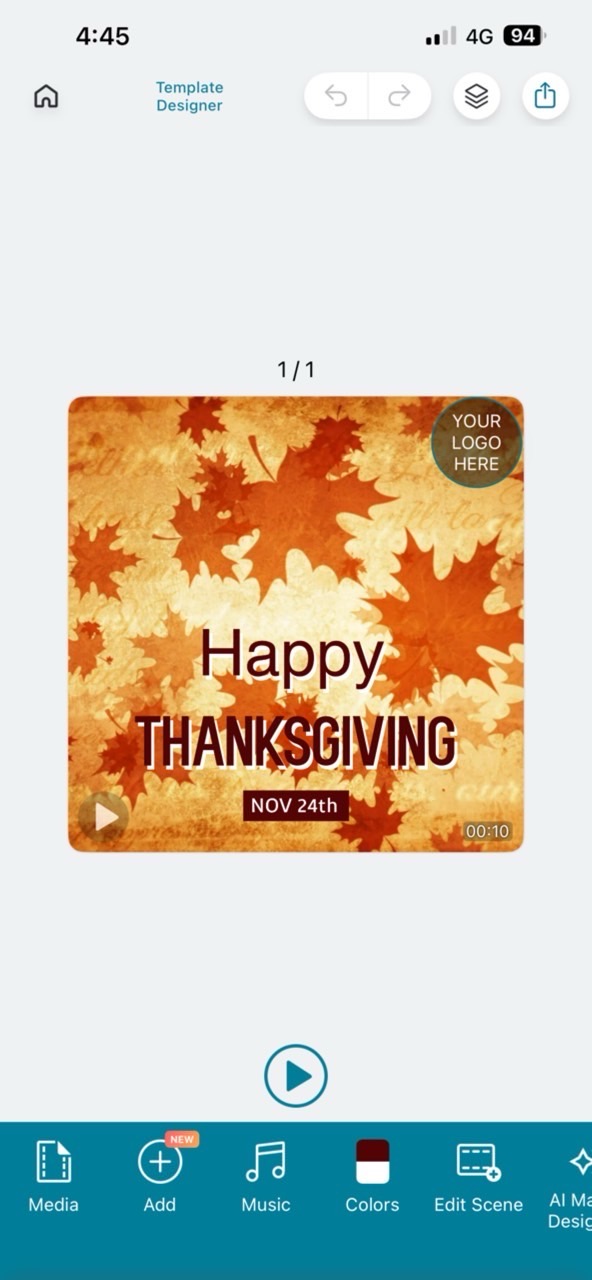 How to Make Thanksgiving Pictures with Quotes Using Promeo