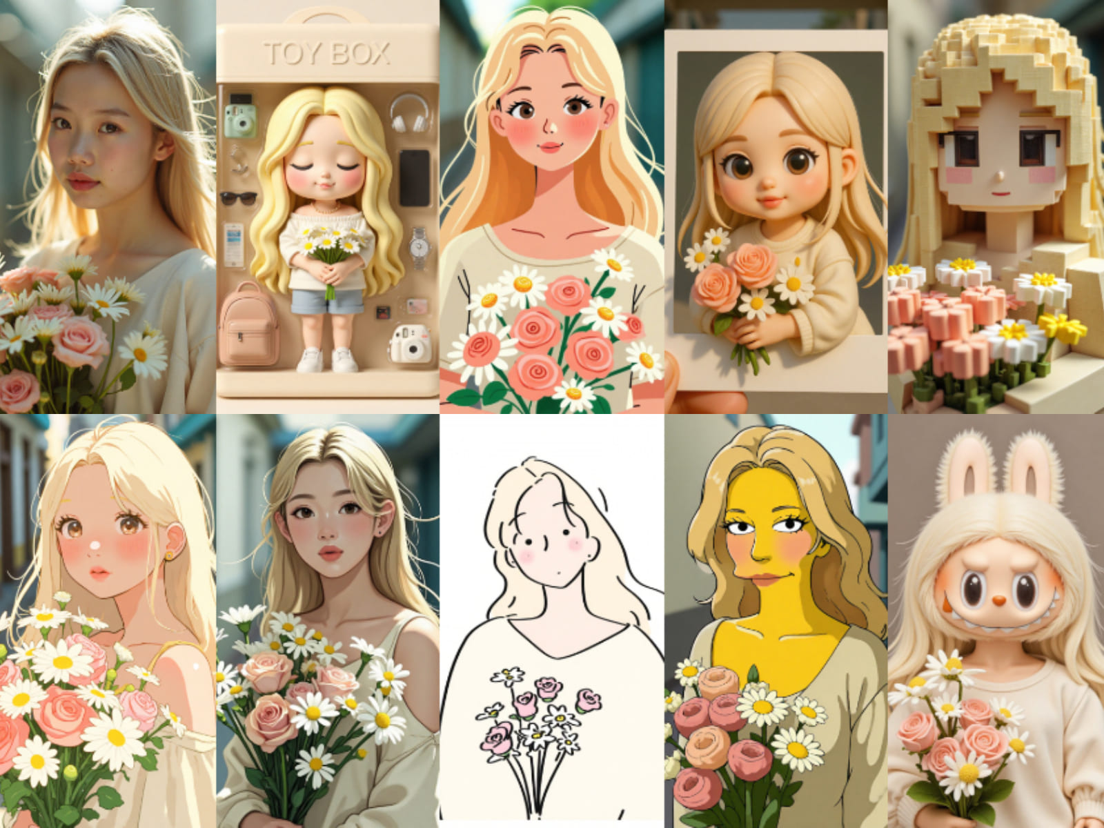 MyEdit AI 濾鏡可以創造不同風格形象