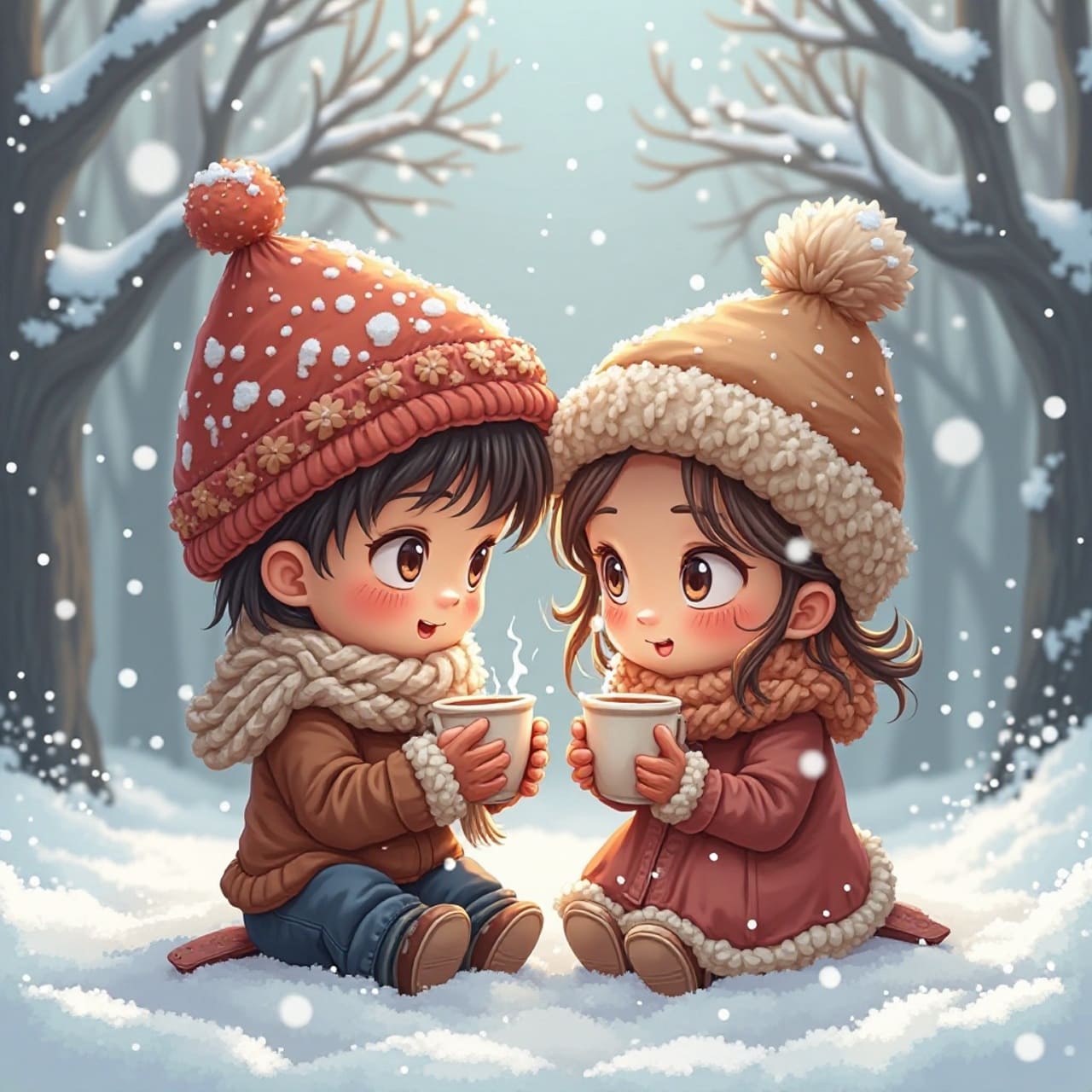 天氣冷問候底圖