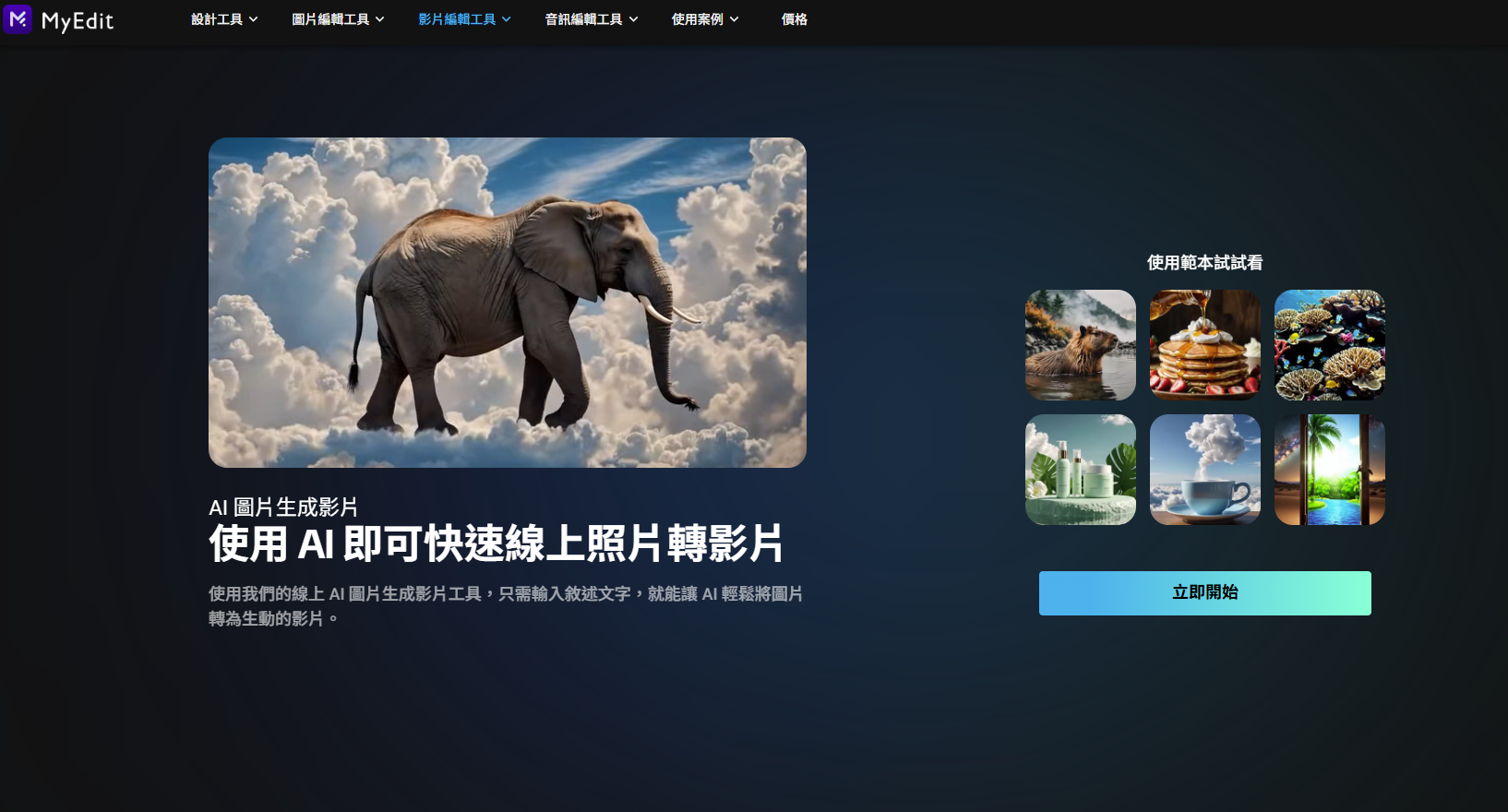 MyEdit AI 圖片生成影片