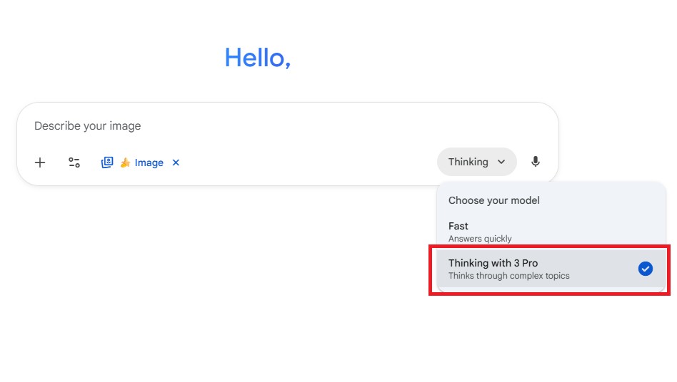 Access Nano Banana Pro in Google Gemini