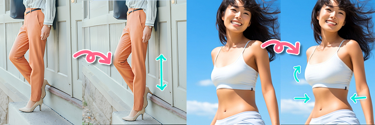 瘦身修圖app推薦：一鍵修出長腿、瘦腰、臀線、豐胸好比例