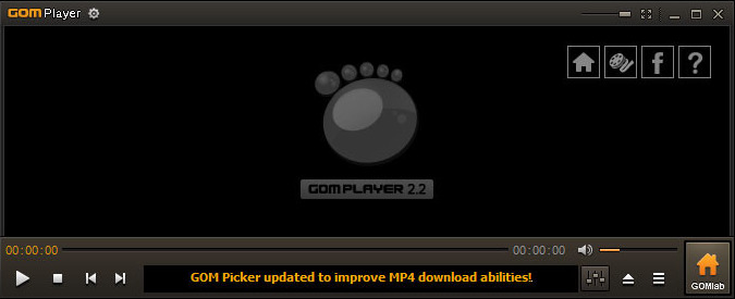 GOM media player interface