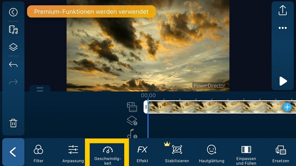 PowerDirector App - Video bearbeiten