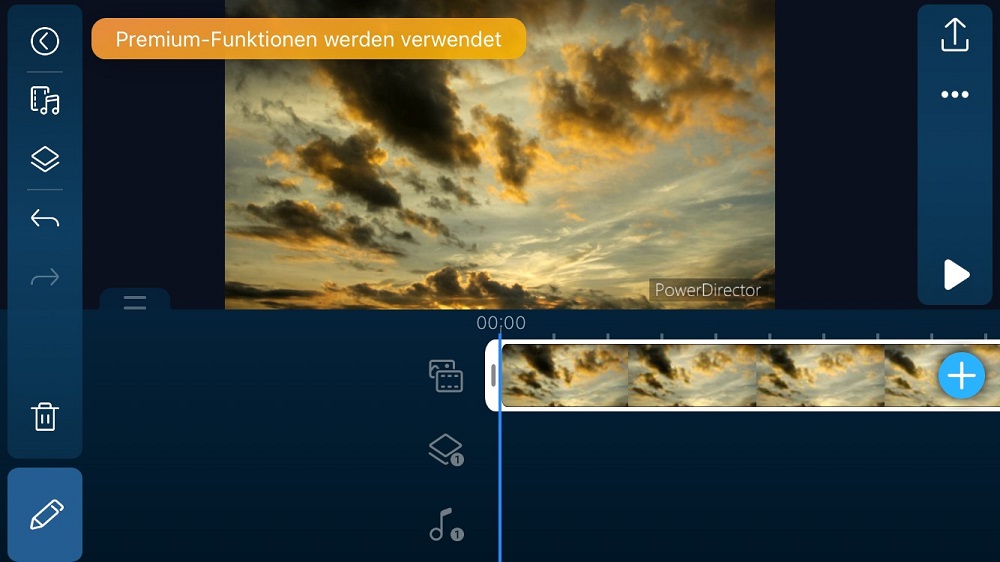 PowerDirector App - Video importieren