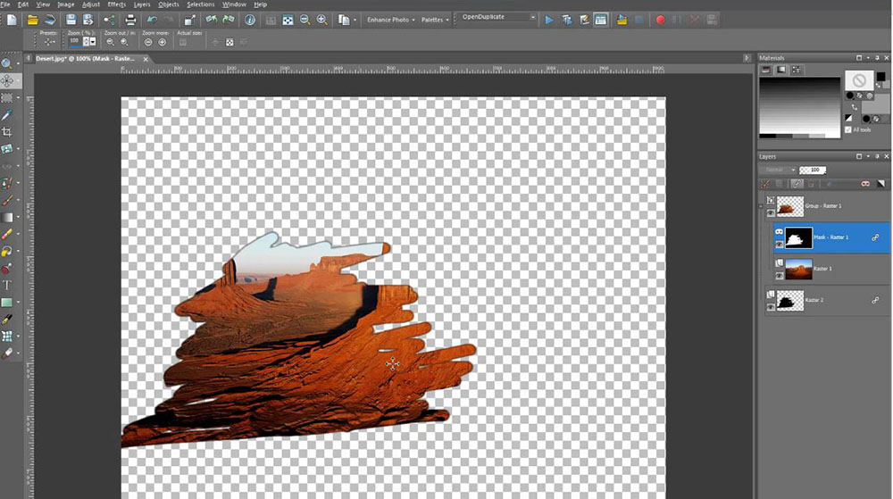 Paintshop Pro Interface