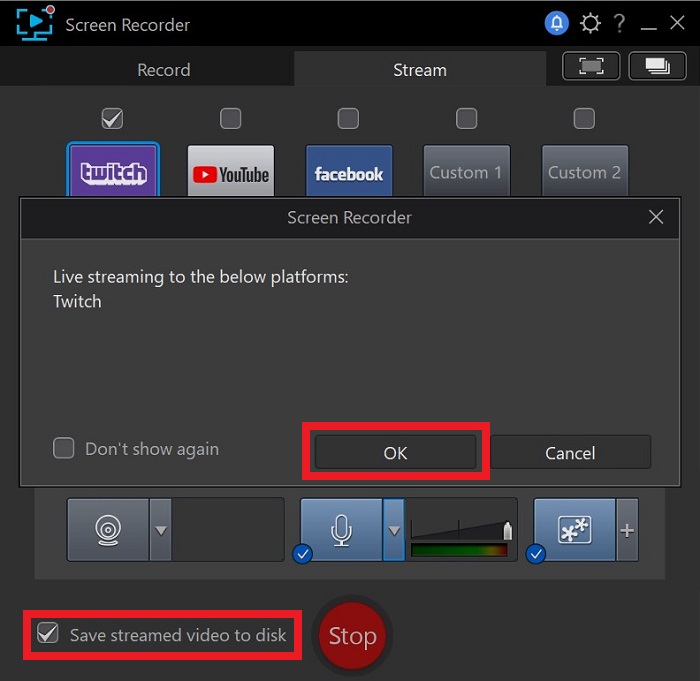 Screen Recorder 4 - Go Live