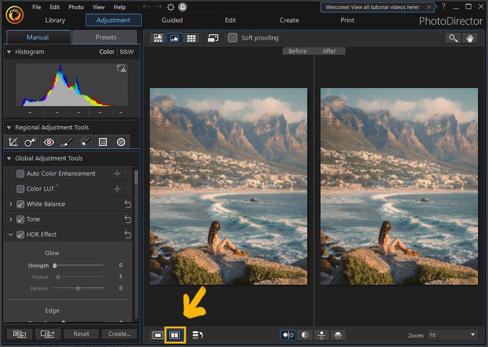 PhotoDirector - Before/After HDR