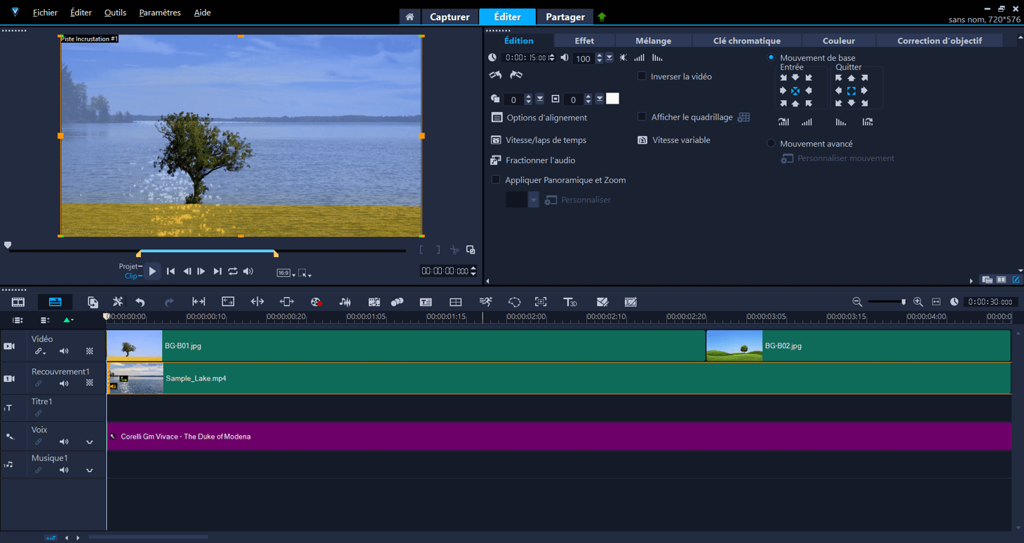 Corel VideoStudio Interface