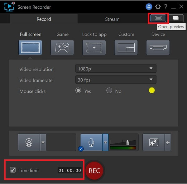 Screen Recorder 4 - Time Limit/Preview