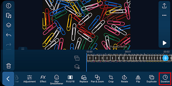 PowerDirector App - Change Duration of Photo