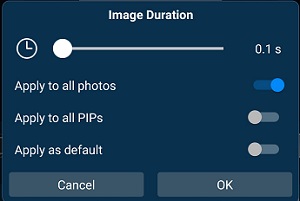 PowerDirector App - Apply Duration Change to All Photos