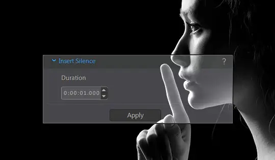 Ajout de silence