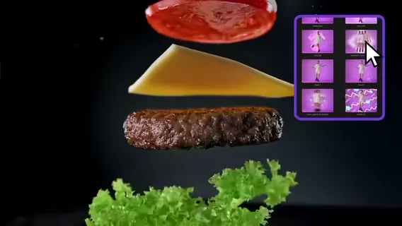 Social media post built from a stock video template, shown in an Instagram feed