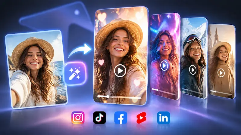 Trendige KI-Videos für Social Media
