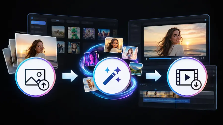 Bild-zu-Video in PowerDirector: Anleitung