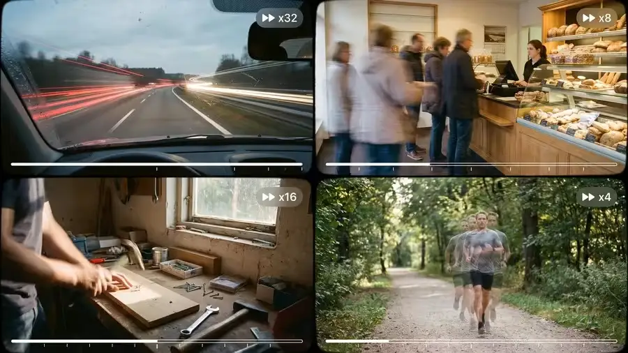 Des trajets aux timelapses, un seul geste