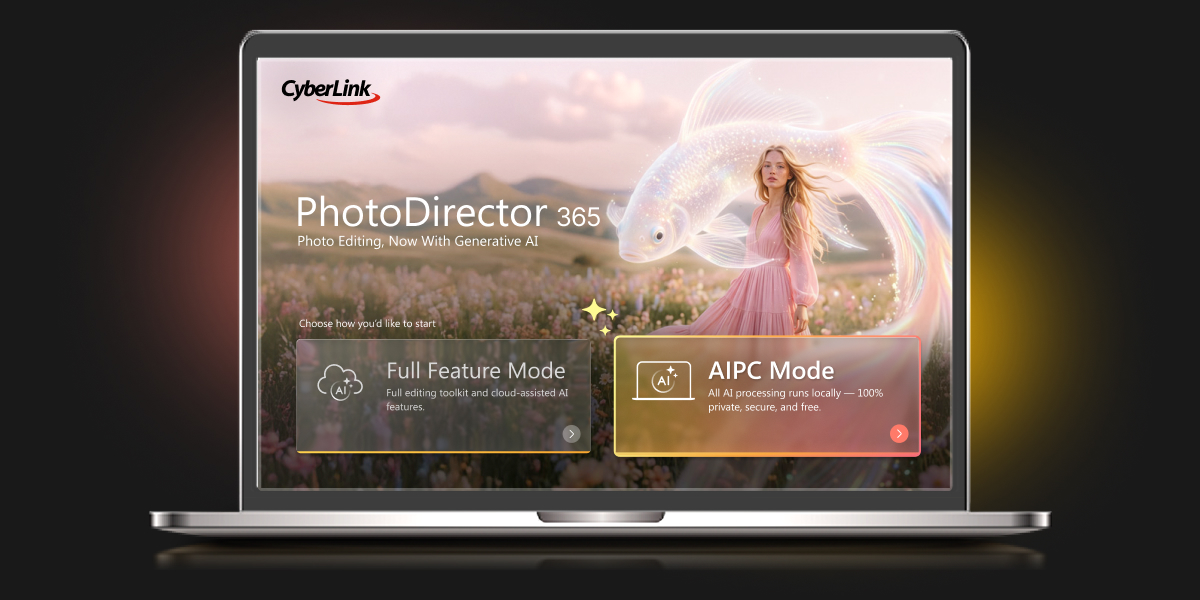 Mode PC IA de PhotoDirector pour un traitement IA privé effectué sur l'appareil