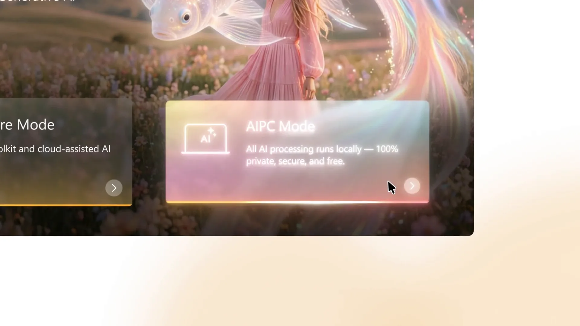 PhotoDirector AI PC Mode launcher card