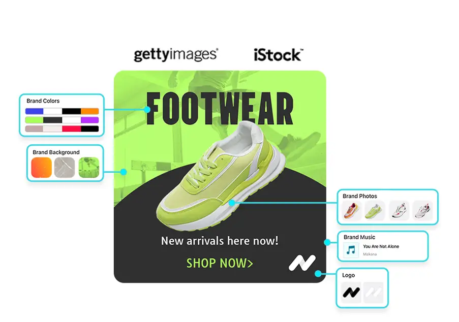 <span style="font-size: 0.5em">BRAND KITS & PREMIUM ASSETS</span><br>Keep Every Campaign Consistent.