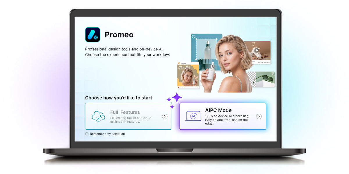Promeo AI PC Mode for private, on-device AI processing