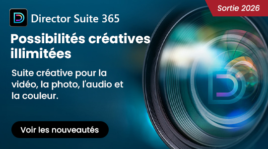 Technologie IA innovante pour des possibilités illimitées. Suite créative pour la vidéo, la photo, l'audio et la couleur.