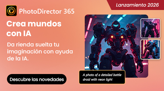 Da vida a tus fotos. IA potente y edición intuitiva que se combinan para que puedas crear con el mínimo esfuerzo.