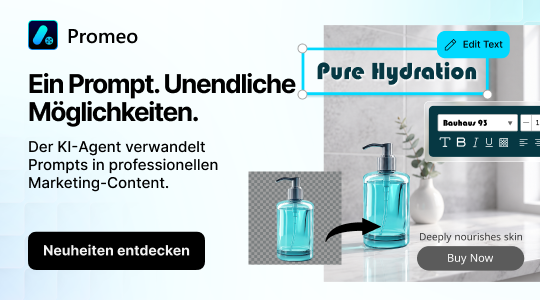 Der KI-Agent verwandelt Prompts in professionellen Marketing-Content.