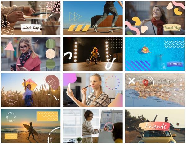 動画編集ソフト PowerDirector 365・<br>写真編集ソフト PhotoDirector 365<br>
2022年4月コンテンツアップデート<br>
動画、写真編集用デコレーションステッカー、フォントを追加