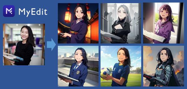 サイバーリンク、写真編集・音声編集サイト「MyEdit」に、生成AIによる「AI アニメ化」、「AI 着せ替え」機能を新搭載、人気の AI アバターにハロウィン向けの新スタイルを提供開始